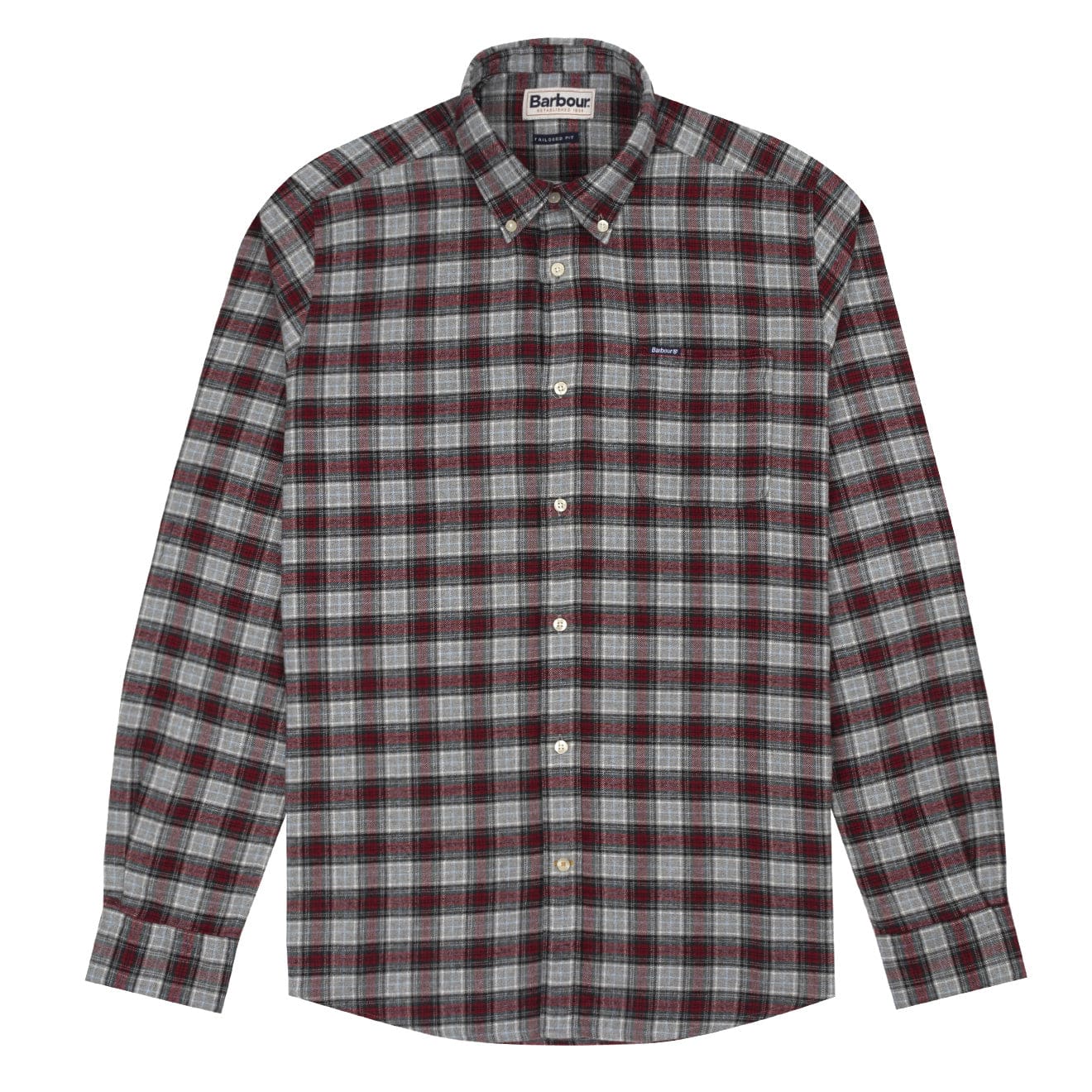 Barbour Alderton Tailored Shirt Grey Marl