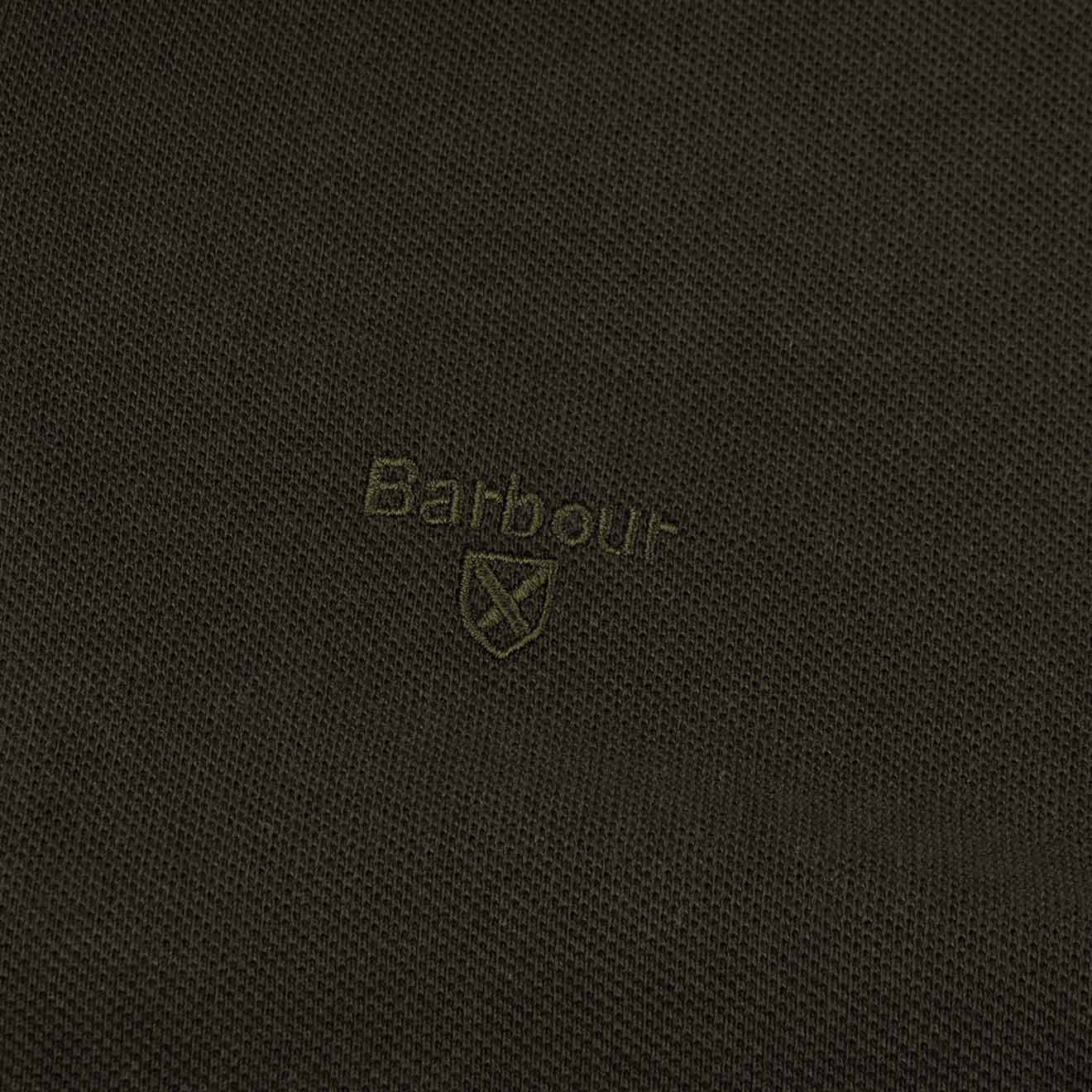 Barbour Long Sleeve Sports Polo Forest