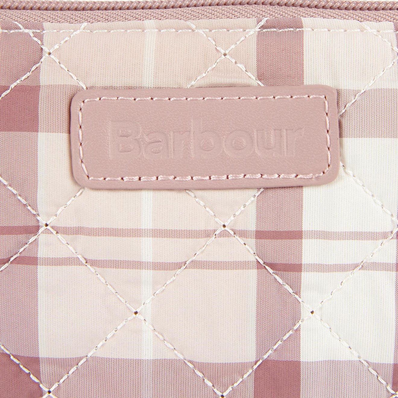 Barbour Quilted Washbag Dewberry Tartan