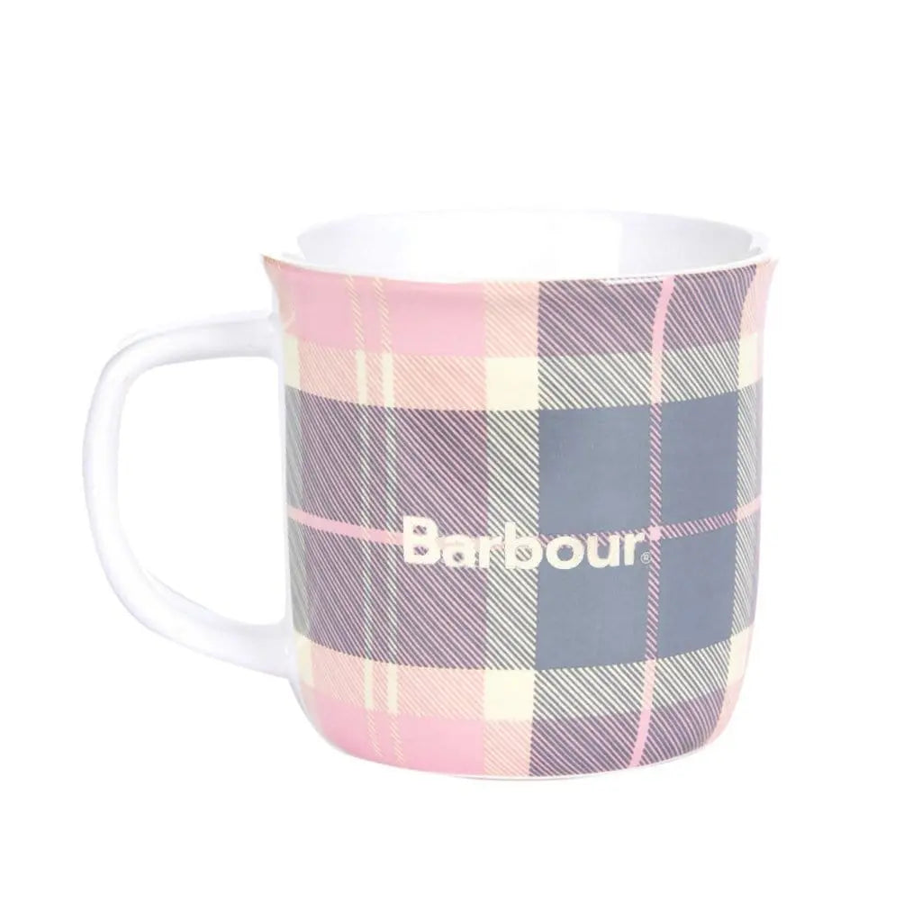 Barbour Tartan Mug Pink / Grey Tartan