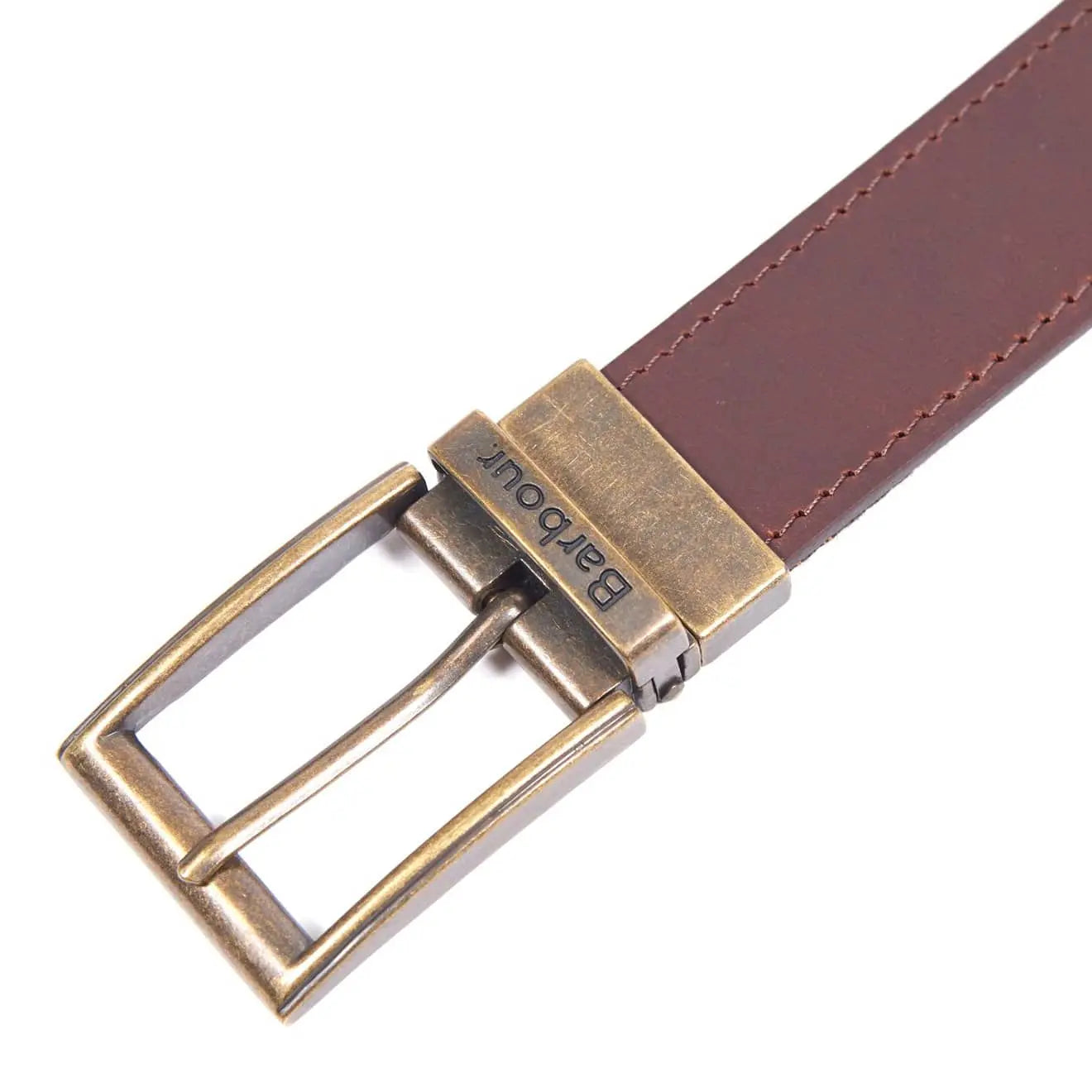 Barbour Tartan Reversible Leather Belt Classic Tartan