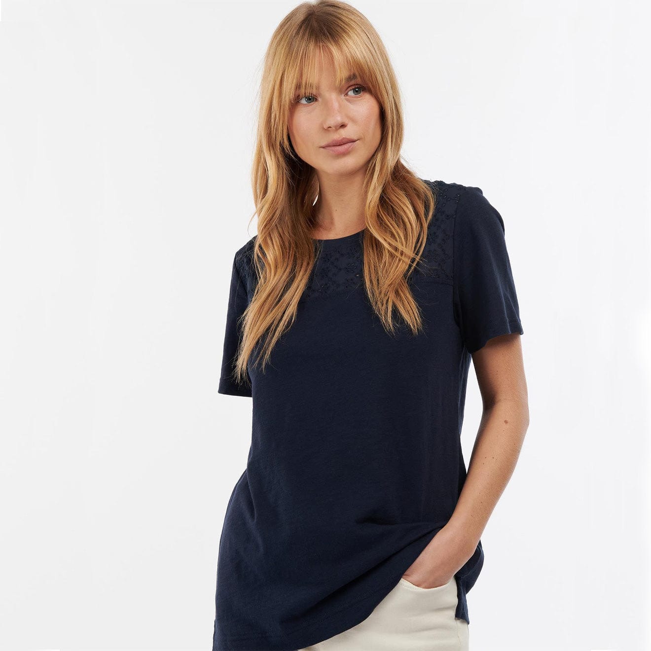 Barbour Womens Barmouth Top Navy