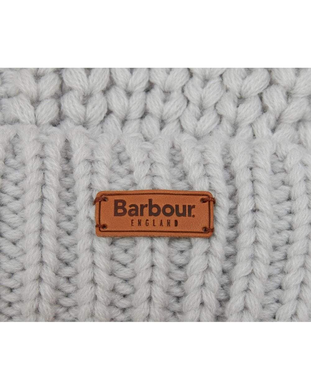 Barbour Womens Saltburn Beanie Ice White