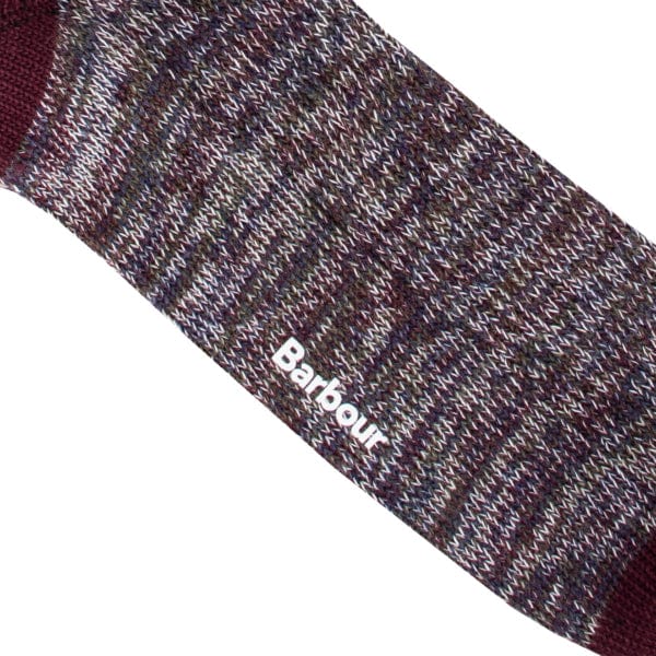 Barbour Glencoe Socks Burgundy