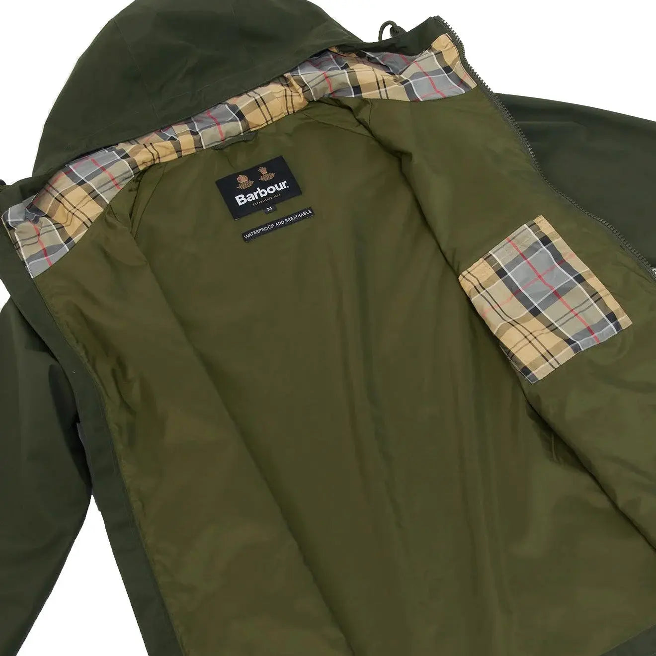 Barbour Hooded Domus Jacket Sage / Dress