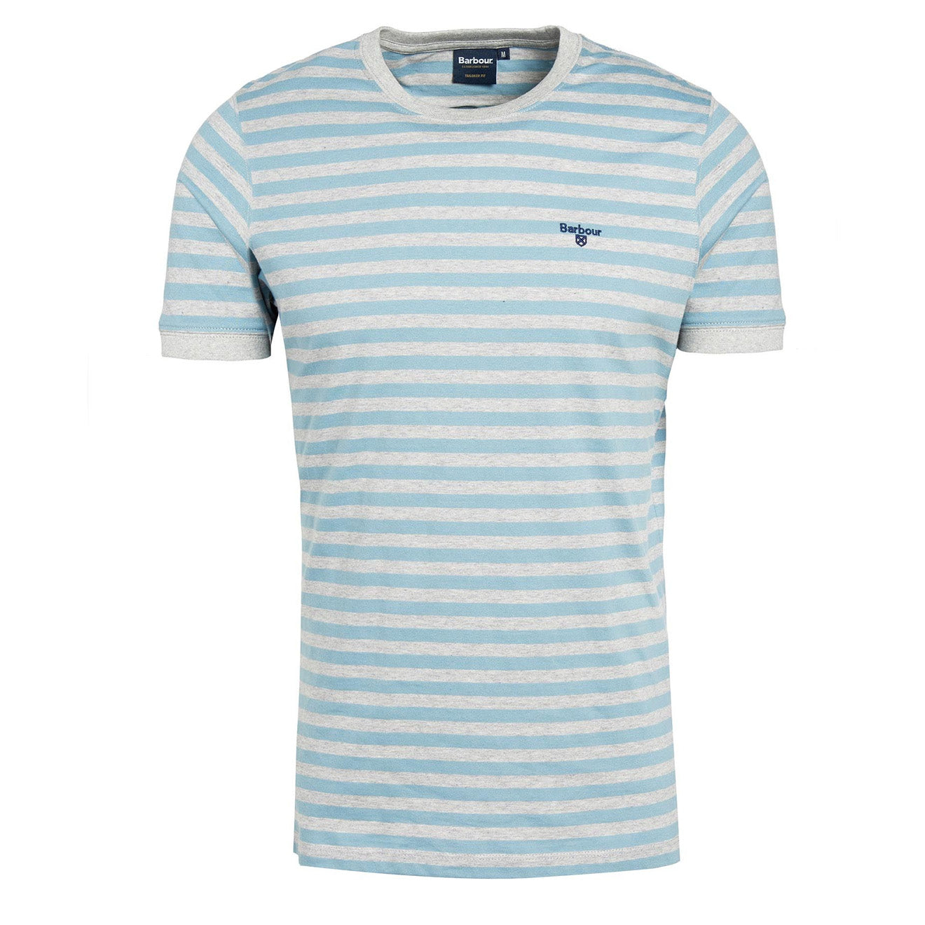 Barbour Quay Stripe Tee Powder Blue