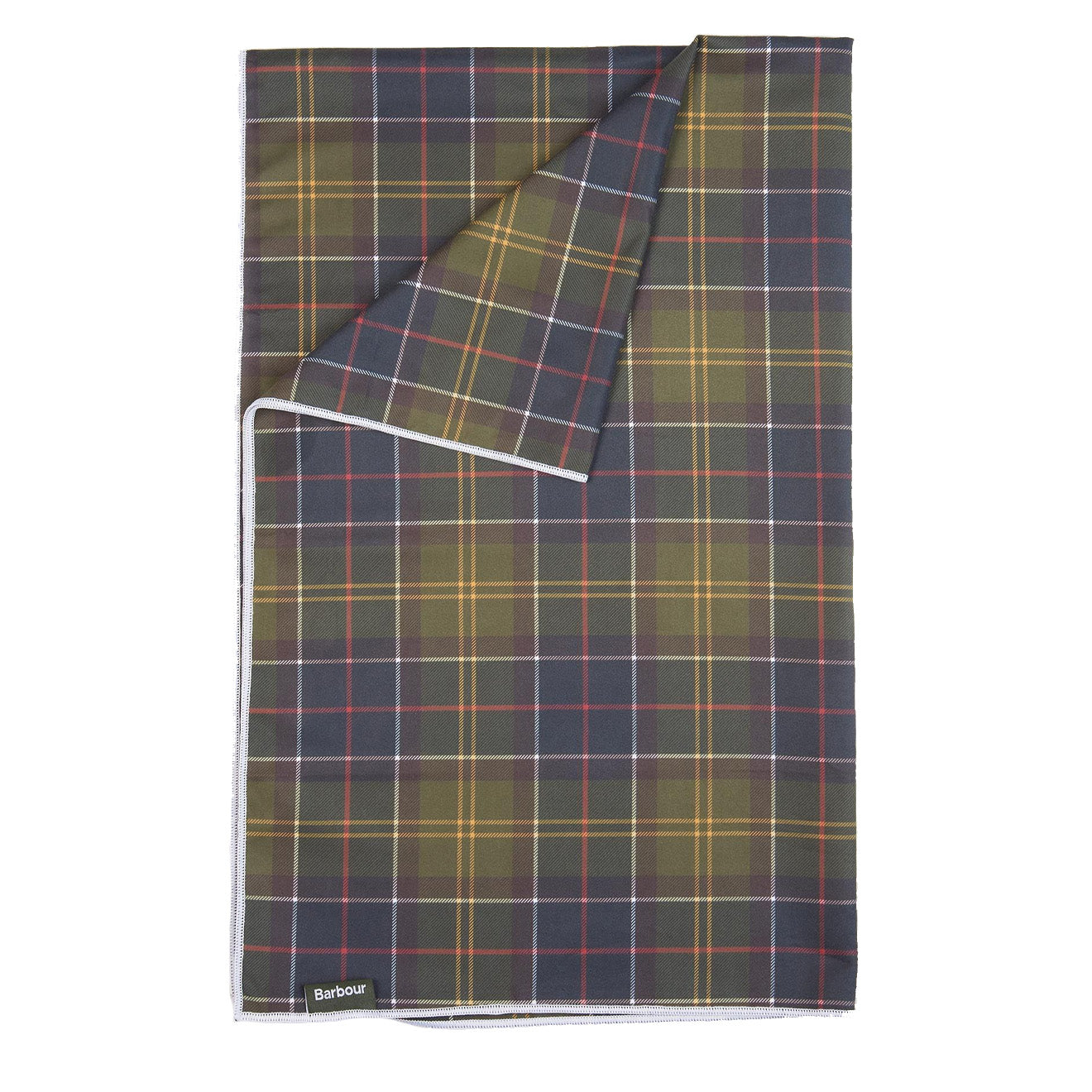 Barbour Tartan Quick Dry Dog Towel Classic Tartan