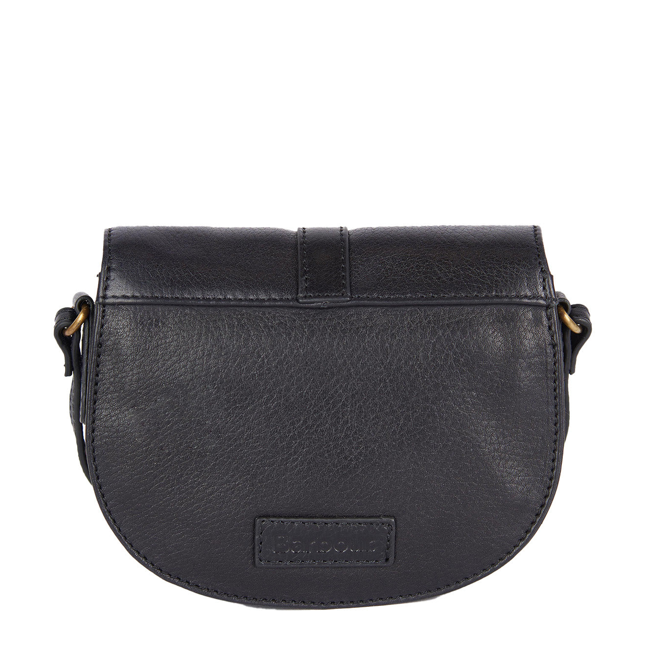 Barbour Womens Laire Leather Saddle Bag Black