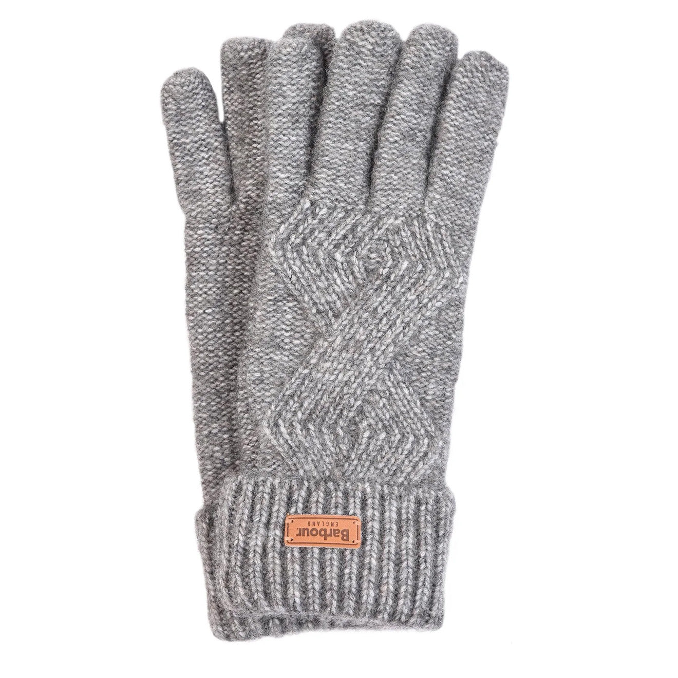 Barbour Womens Montrose Knitted Gloves Charcoal