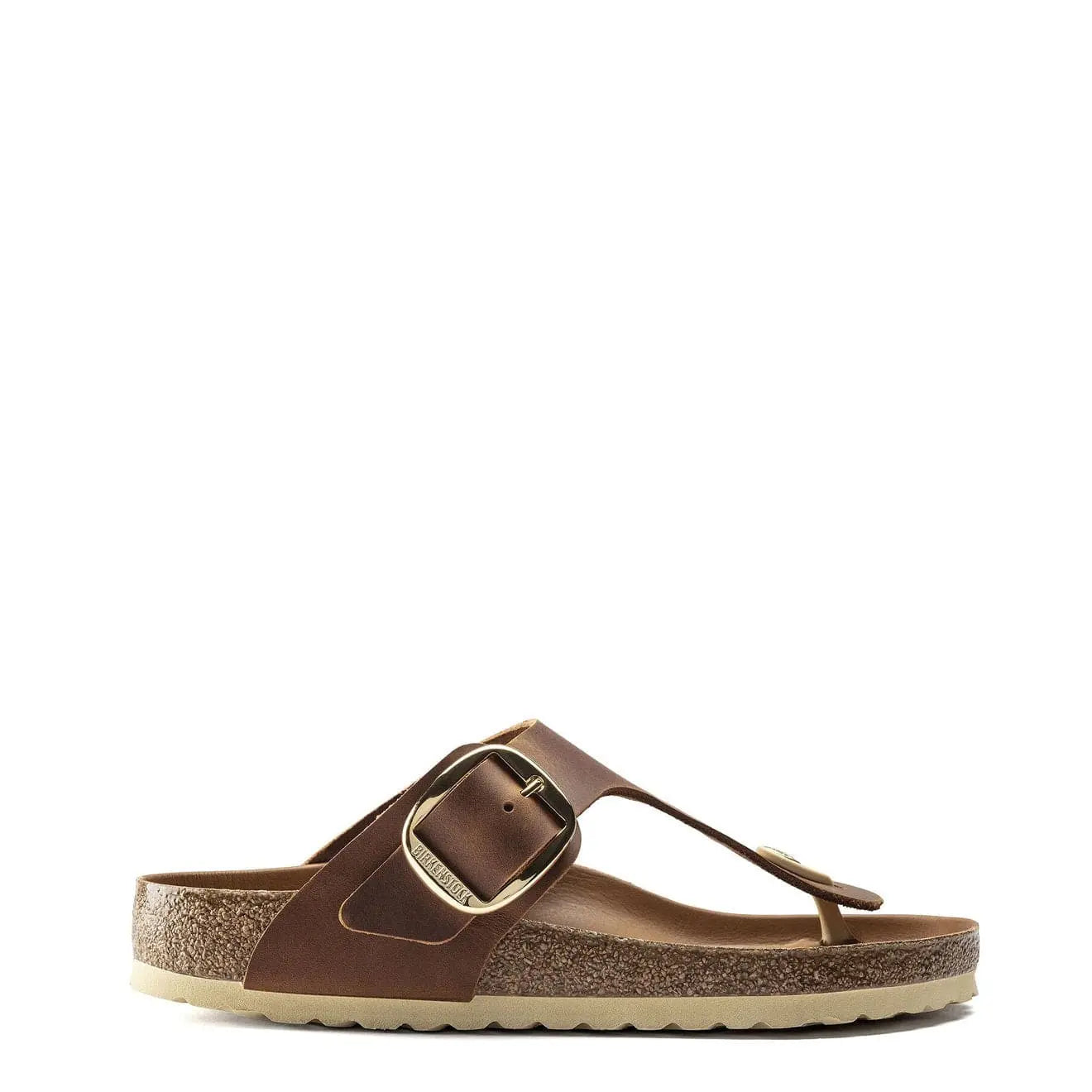 Birkenstock Womens Gizeh Big Buckle Sandal Cognac