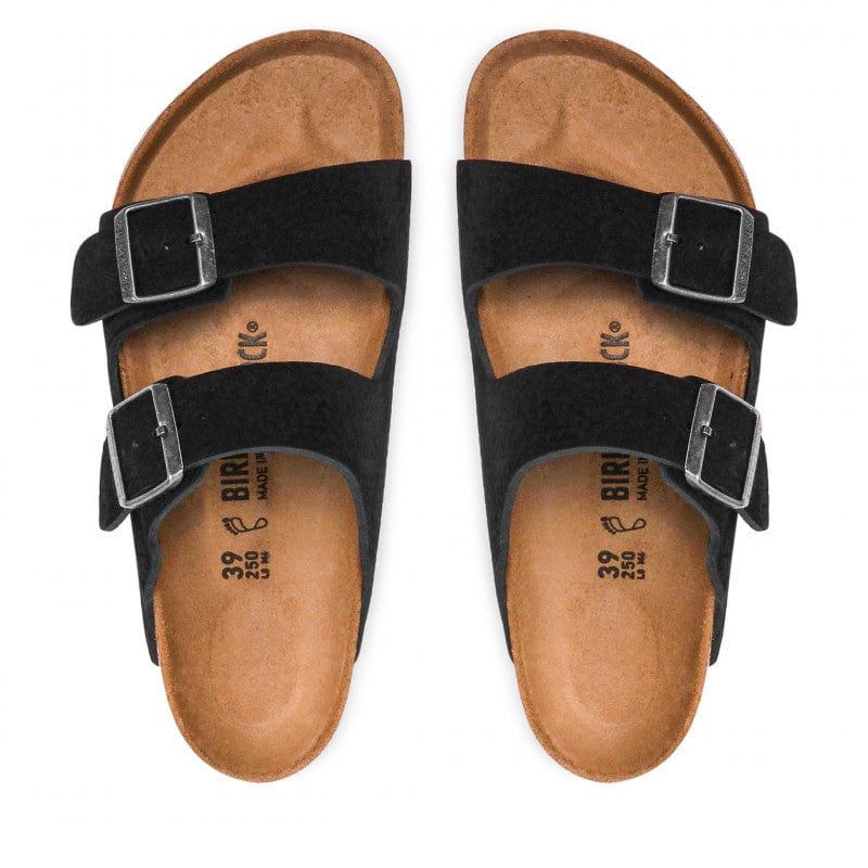 Birkenstock Arizona NU Reg Sandal Desert Buck Black