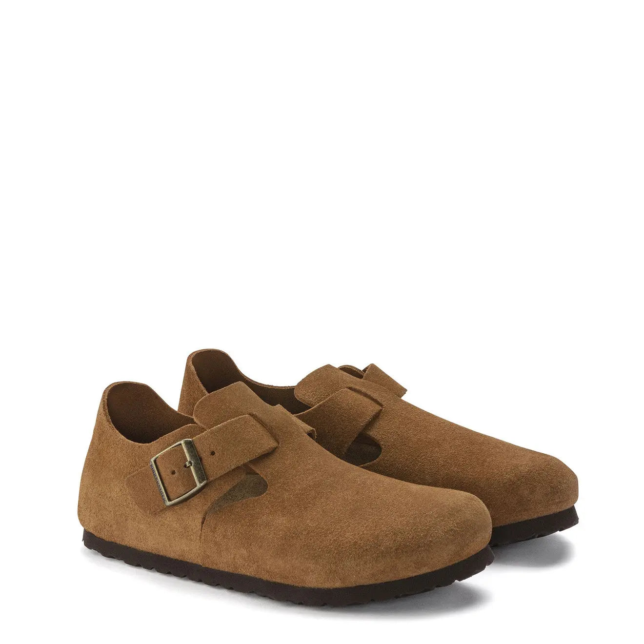 Birkenstock Womens London Suede Narrow Mink