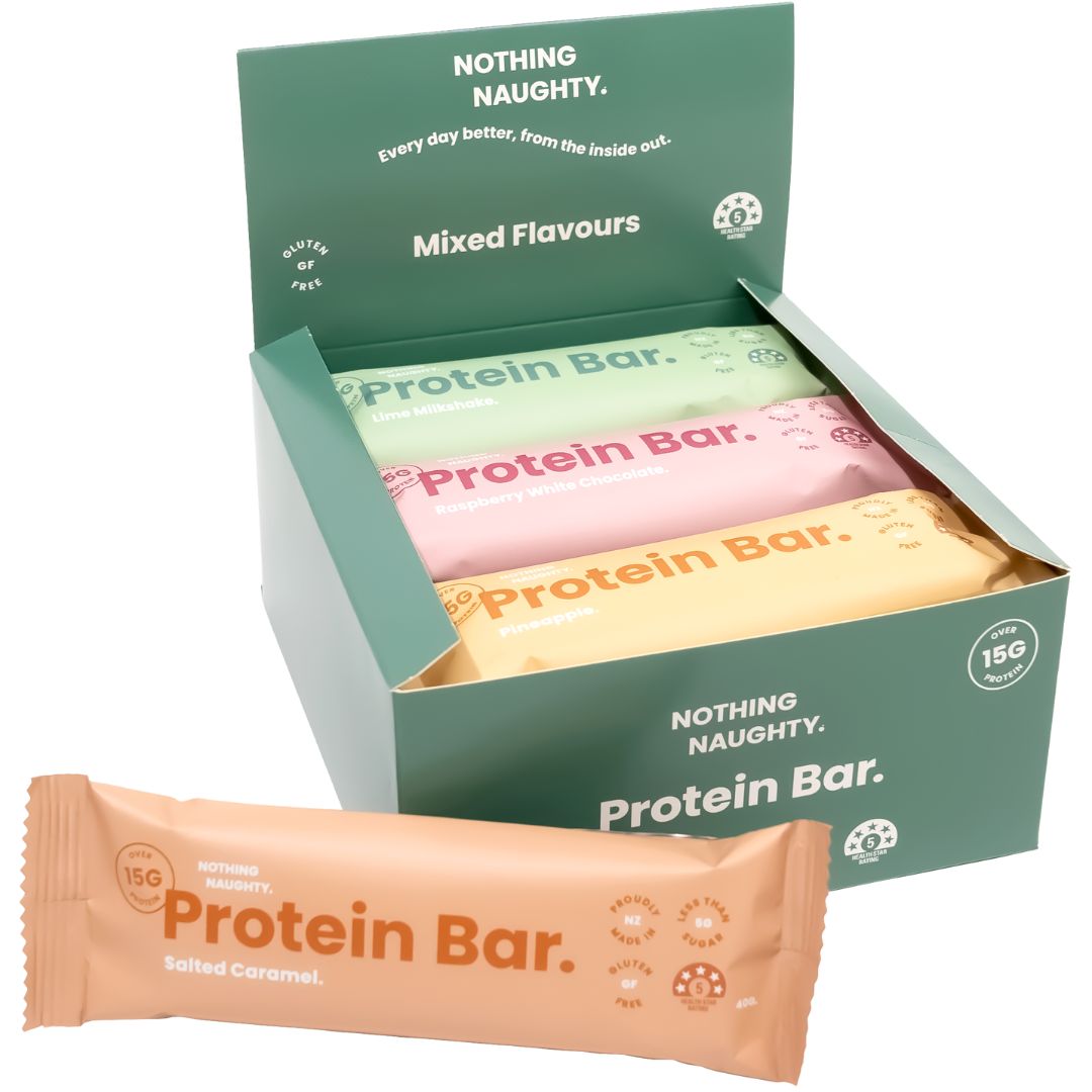 Nothing Naughty Protein Bars - Box of 12 - Nothing Naughty product image