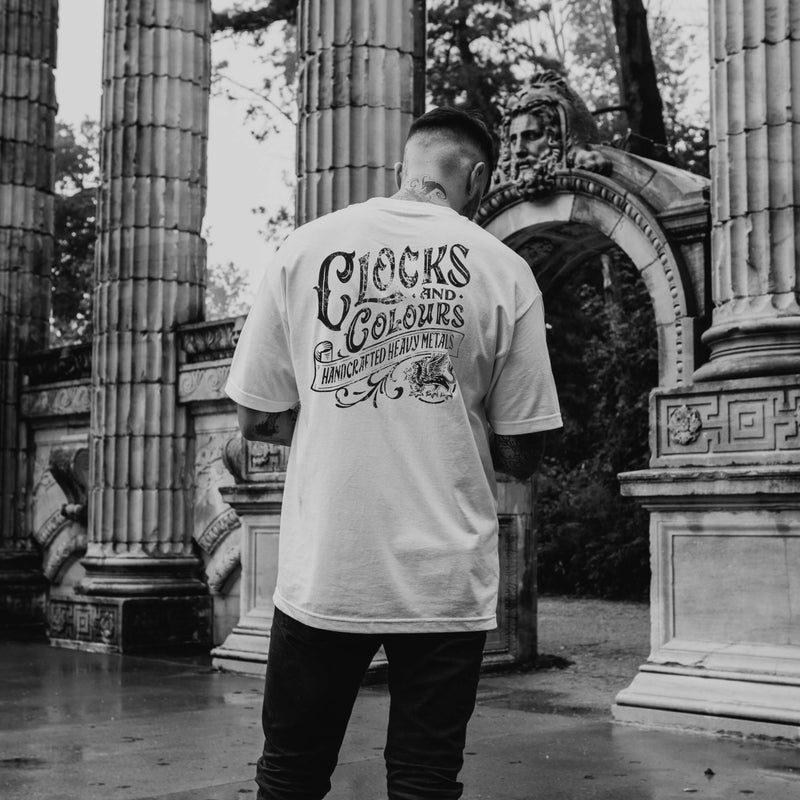 Reverence Tee x White – Clocks and Colours