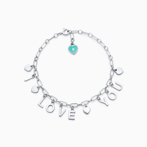 Tiffany & Co. Love Notes Dangle Charm Bracelet