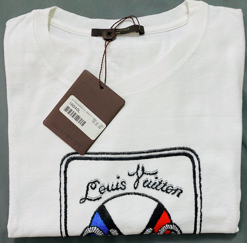 $520 Louis Vuitton ARCHIVE PRINT TEE 100% Cotton T-shirt 1A05P5 Size L –  lux2youlux2you