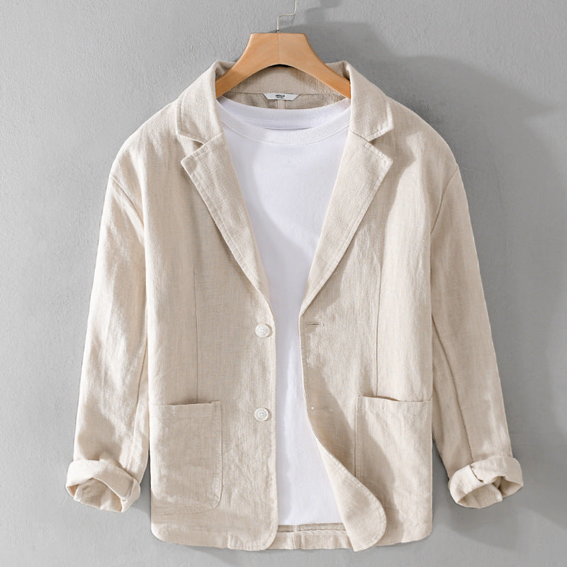 RUSSEL-ETROU COTTON LINEN JACKET - Alouros product image