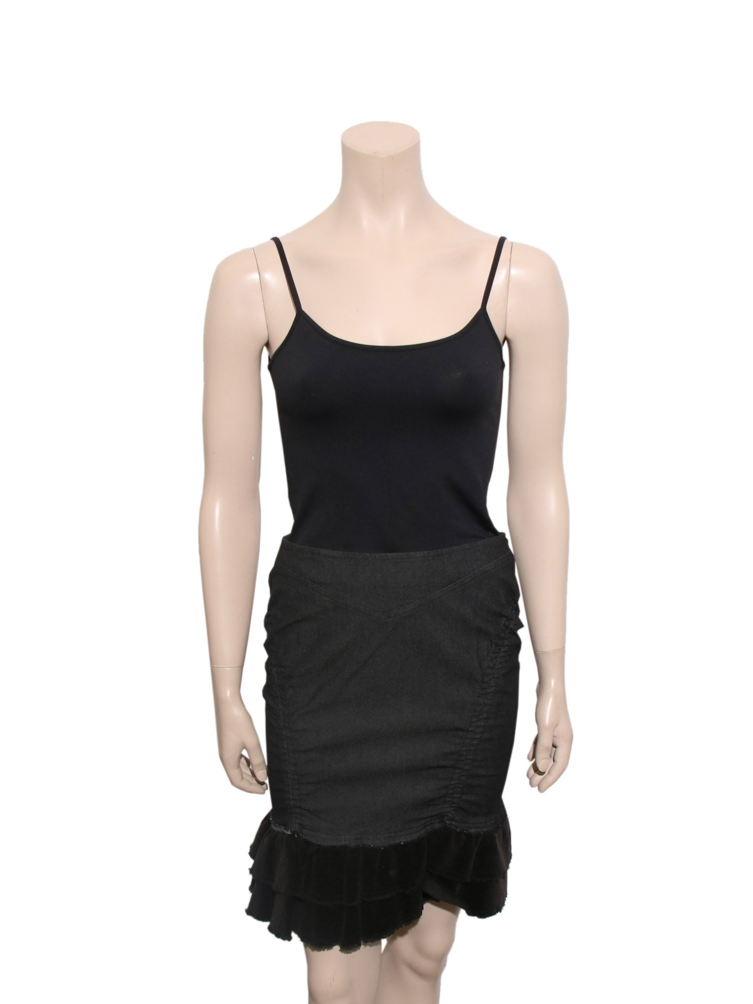 Pre-owned Armani Jeans Denim Ruffle Skirt – Sabrina's Closet
