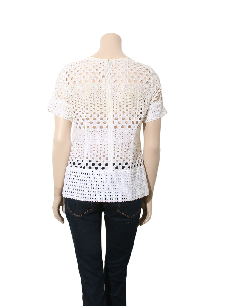 michael kors eyelet top