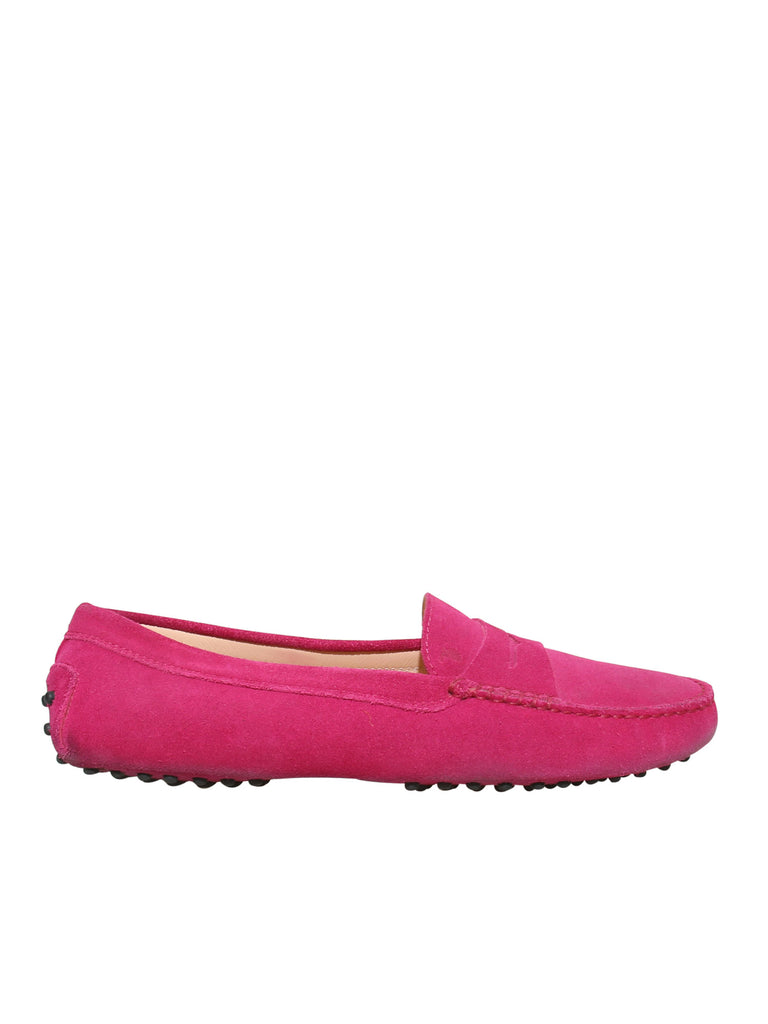 magenta loafers