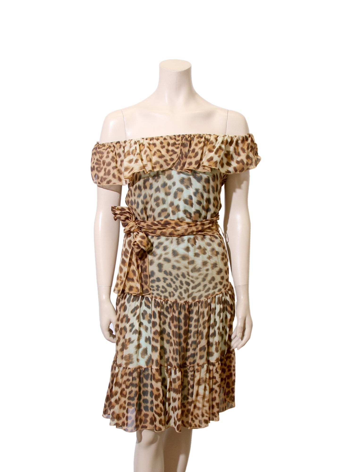 Blumarine Leopard Printed Silk Satin Bra - ShopStyle