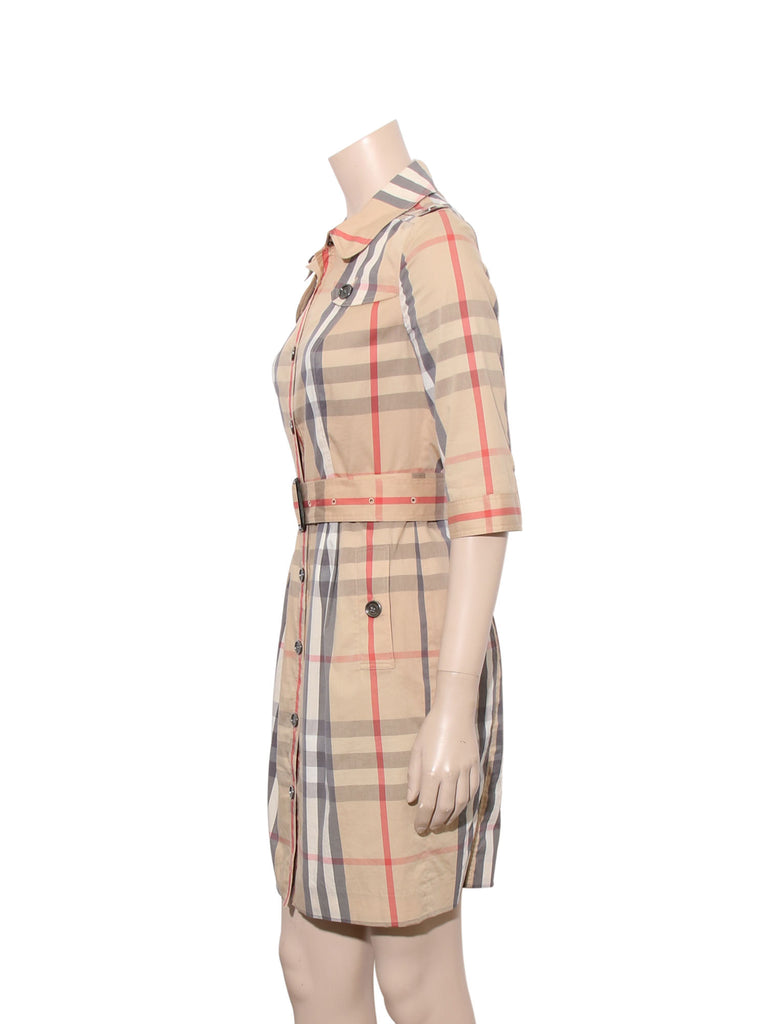 Pre-owned Burberry Check Shirt Dress – Sabrina's Closet