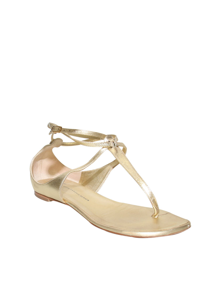 Pre-owned Giuseppe Zanotti Leather Flat Sandals – Sabrina's Closet