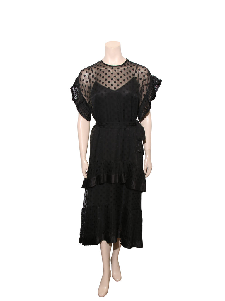zimmermann black polka dot dress