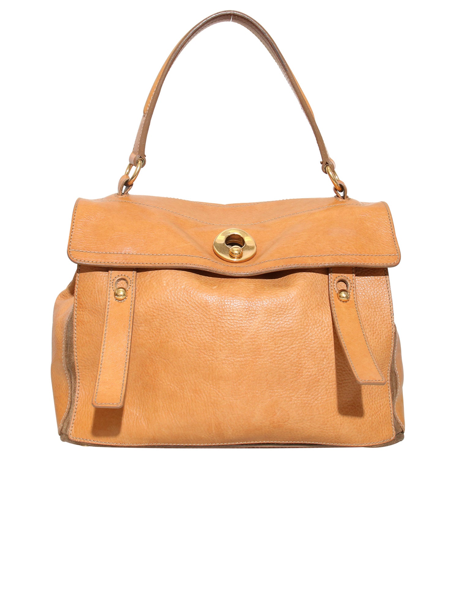 Yves Saint Laurent Muse Brown Leather Satchel Bag