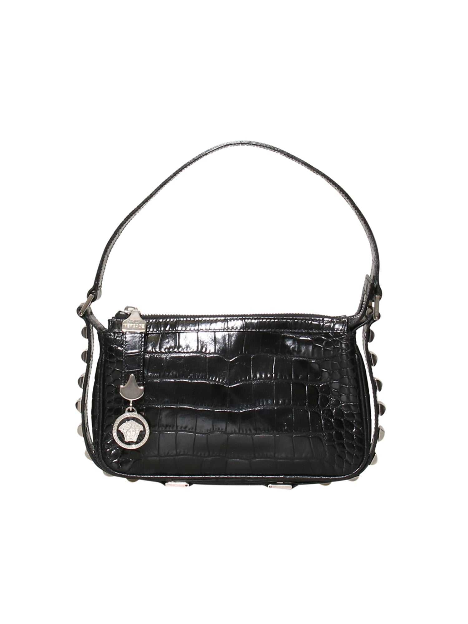 Pre-owned Versace Vintage Embossed Leather Shoulder Bag – Sabrina's Closet