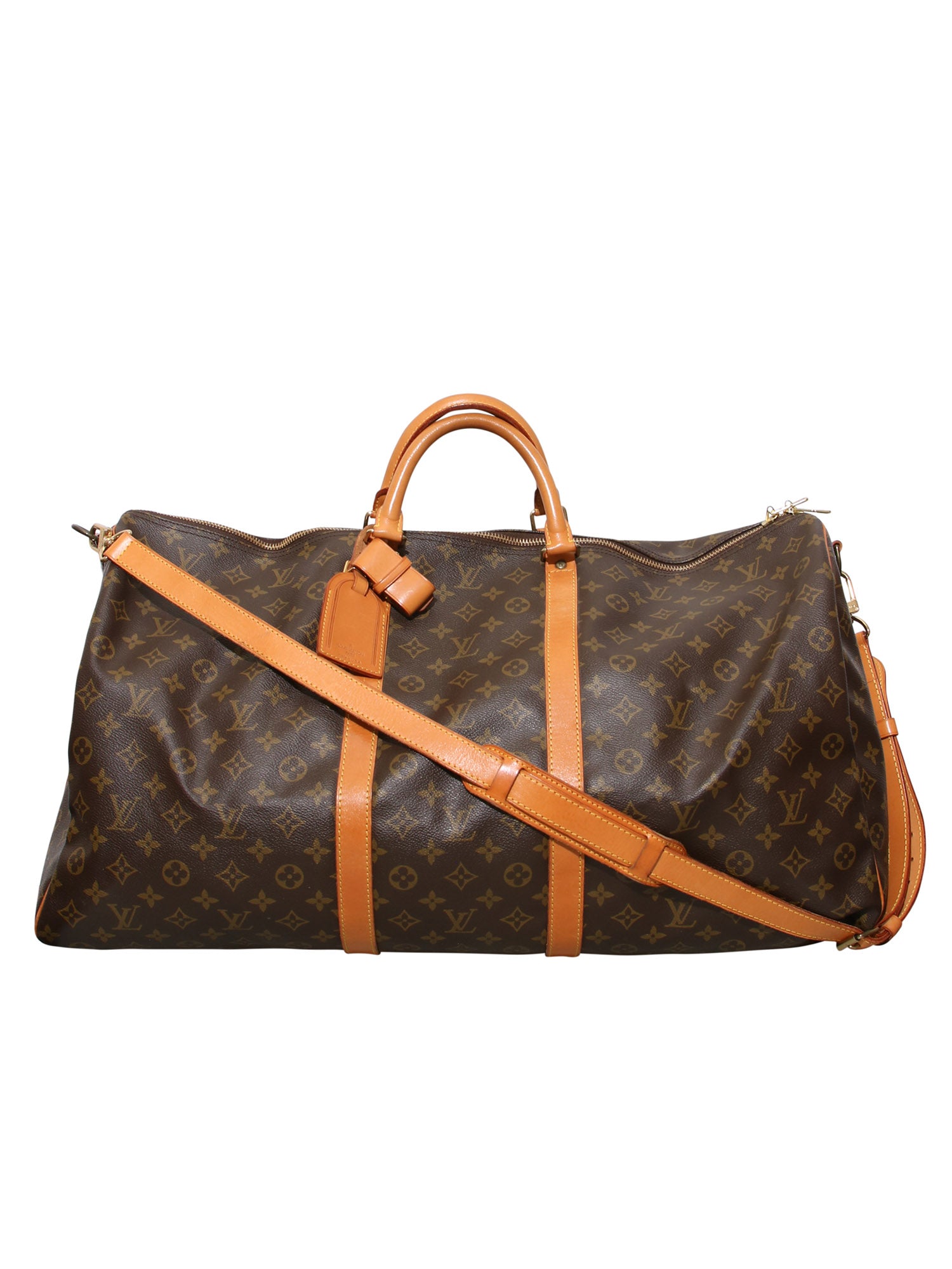 Louis Vuitton Duffle Bag Monogram Brown in Coated Canvas/Leather