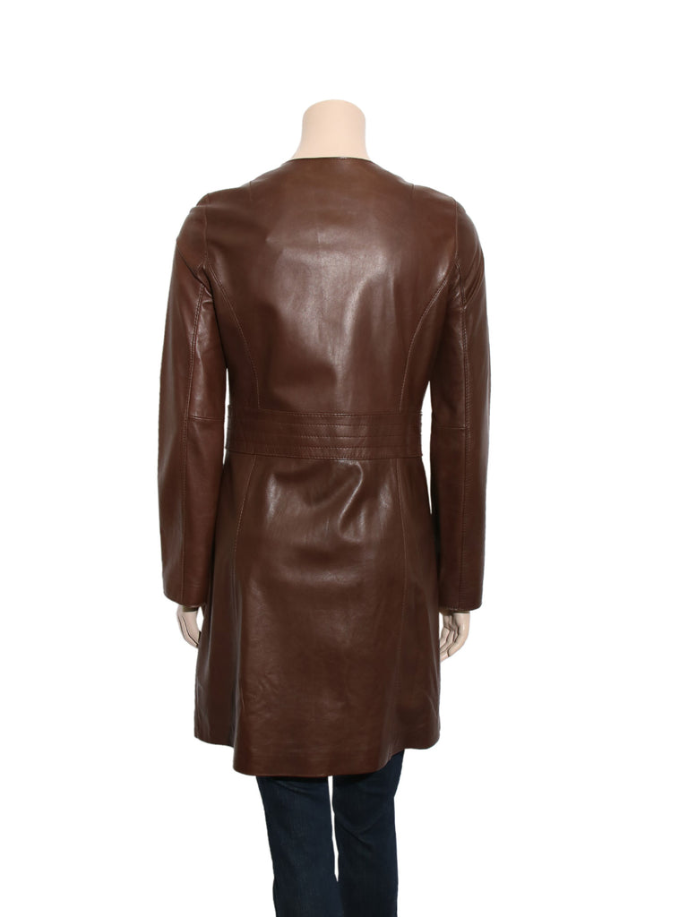 Pre-owned Tory Burch Scalloped Leather Jacket – Sabrina's Closet