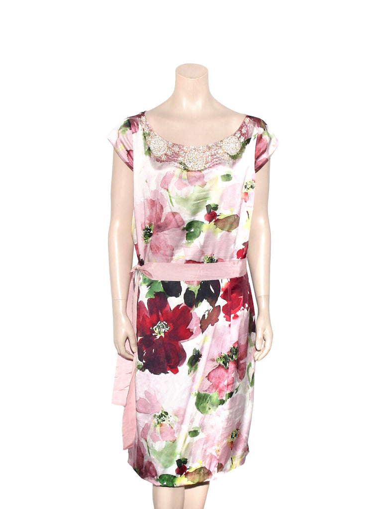 floral beaded dress