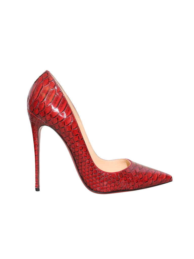 snakeskin louboutin