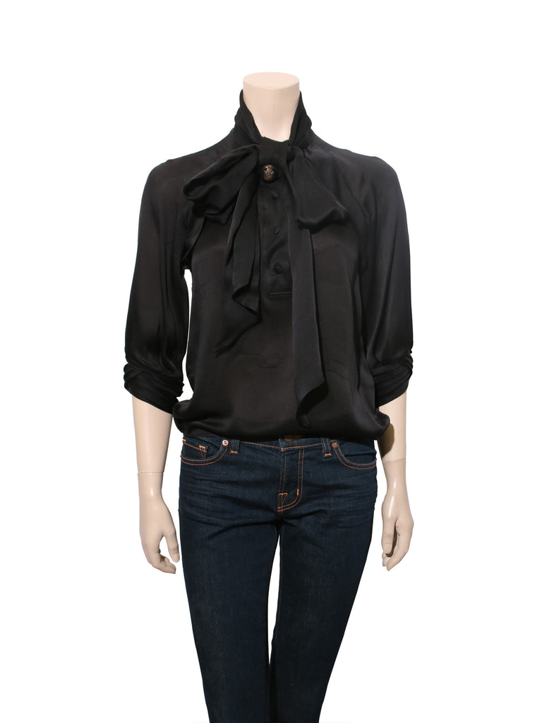 gucci sheer blouse