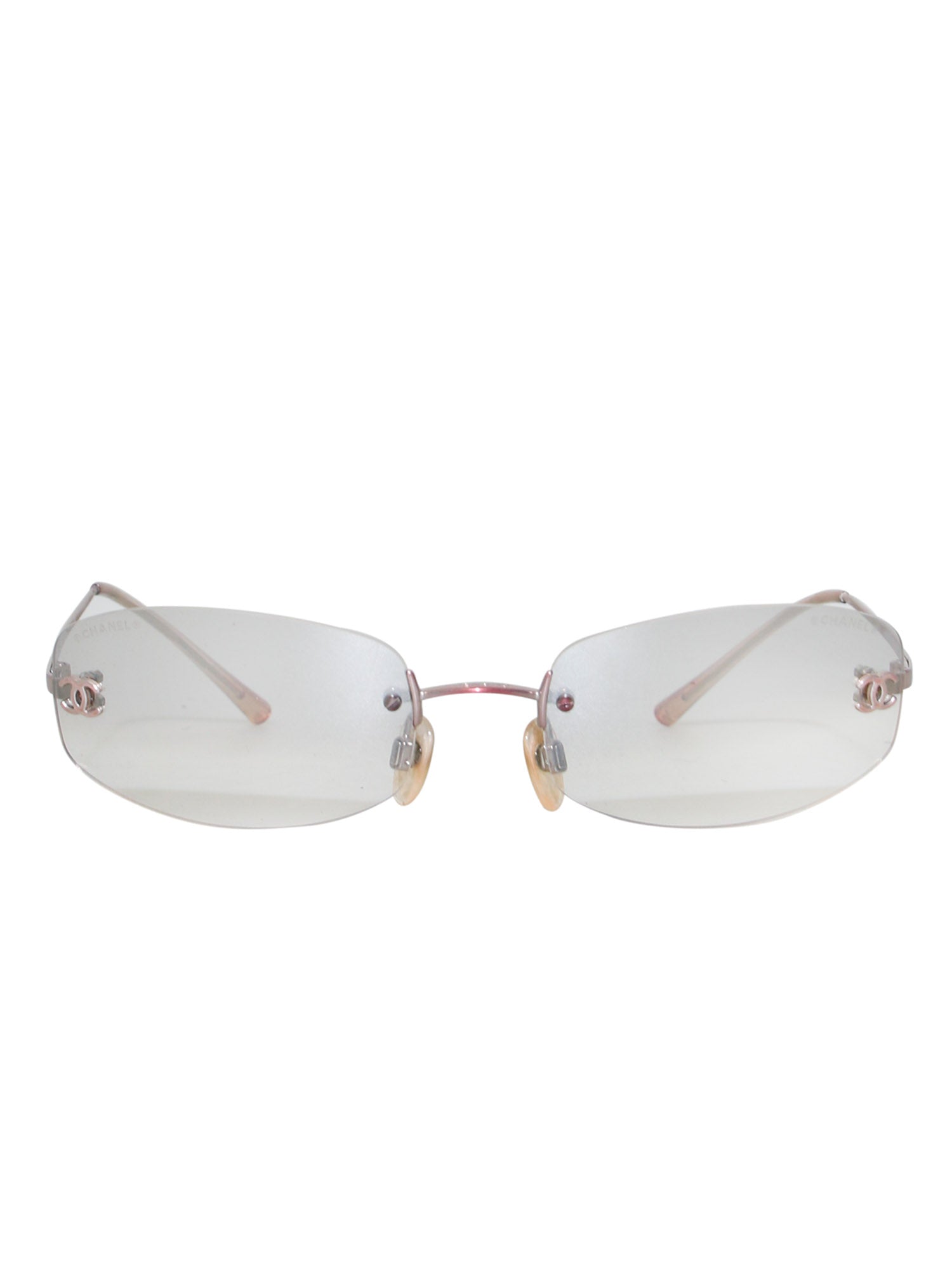Pre-owned Chanel Vintage Rimless CC Sunglasses – Sabrina's Closet