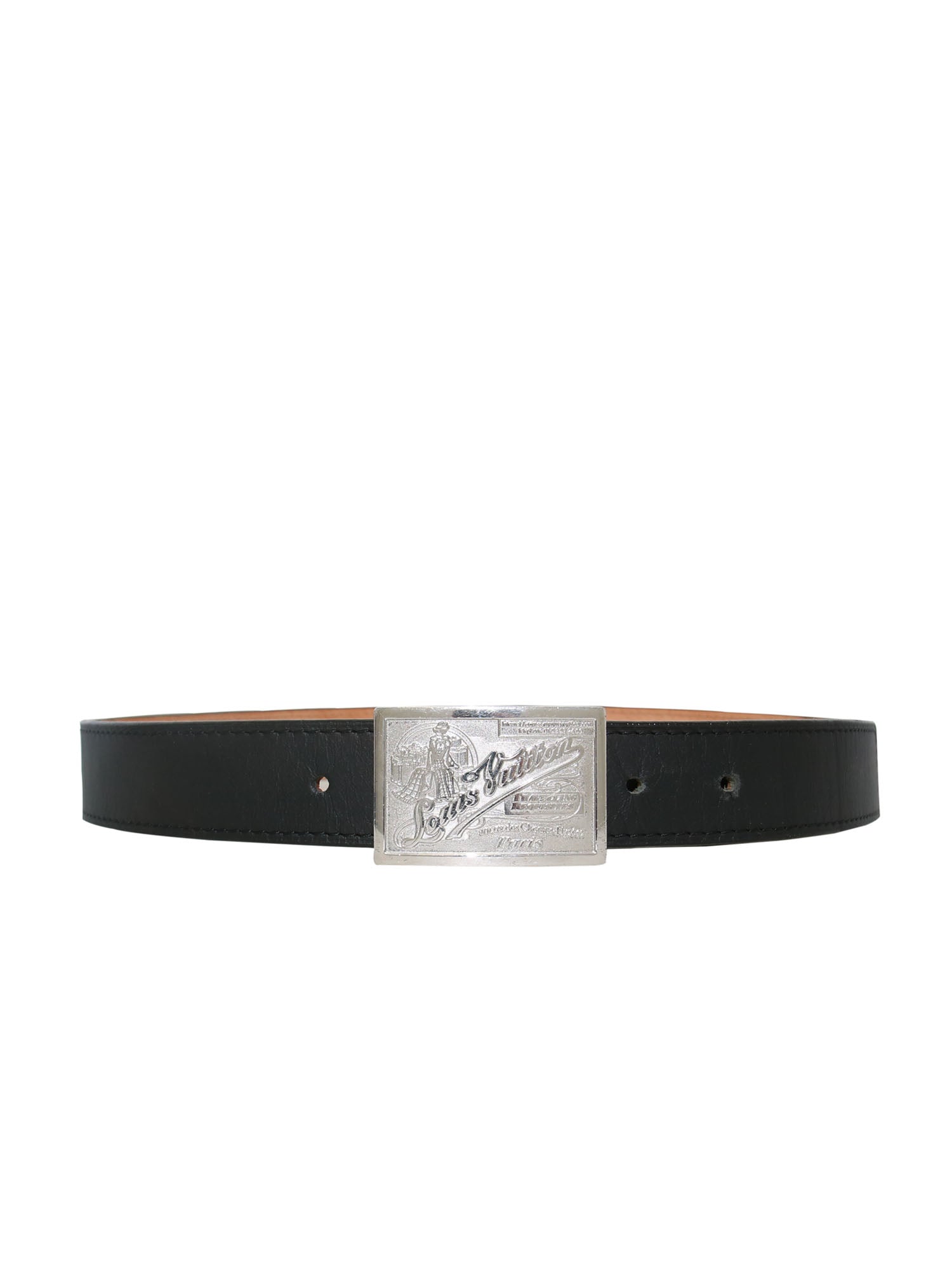 Louis Vuitton // Black Travelling Requisites Belt – VSP Consignment