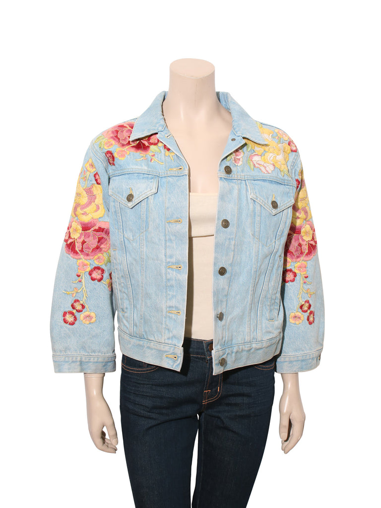 gucci floral denim jacket