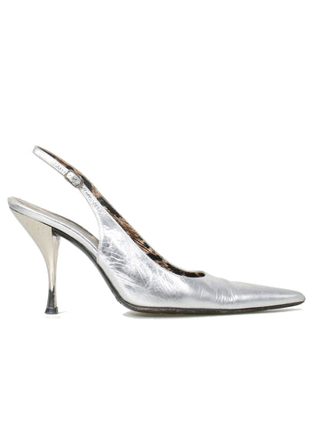 Pre-owned Prada Metallic Loafers | Sabrina's Closet