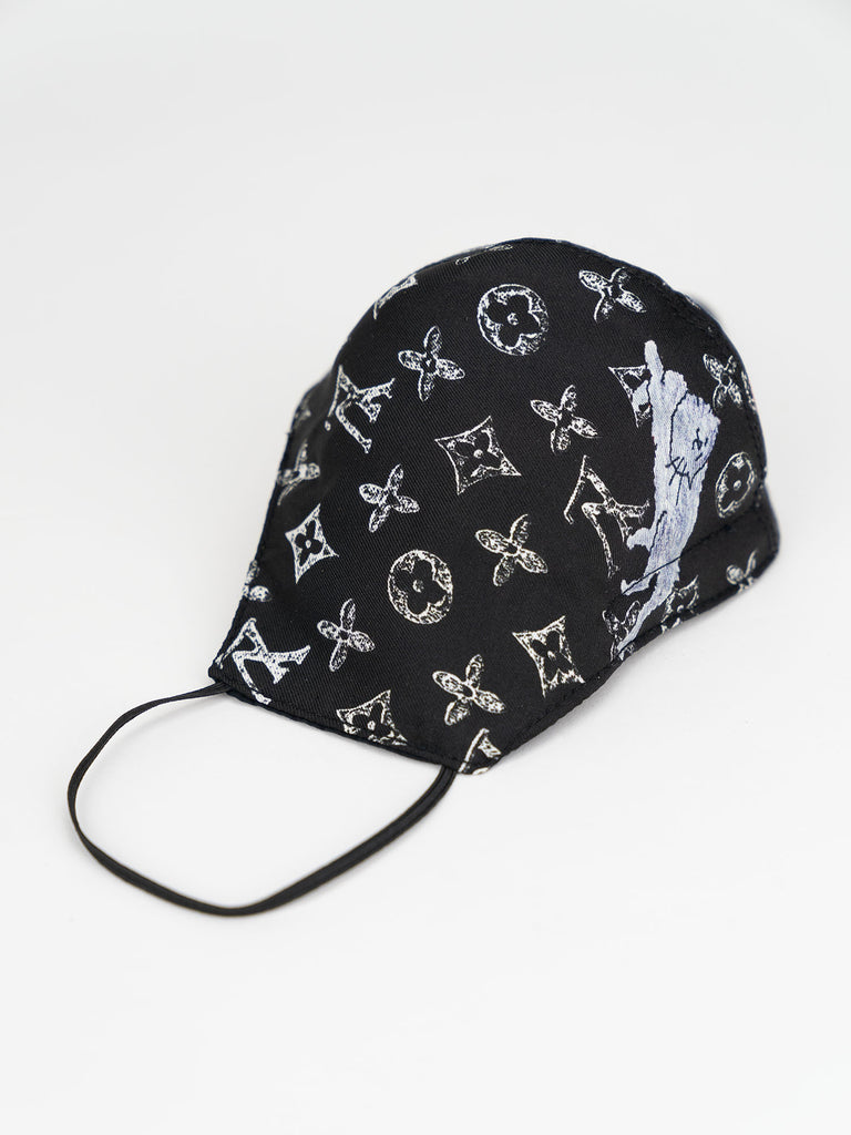 Recycled Louis Vuitton x Grace Coddington Fabric Face Mask – Sabrina&#39;s Closet