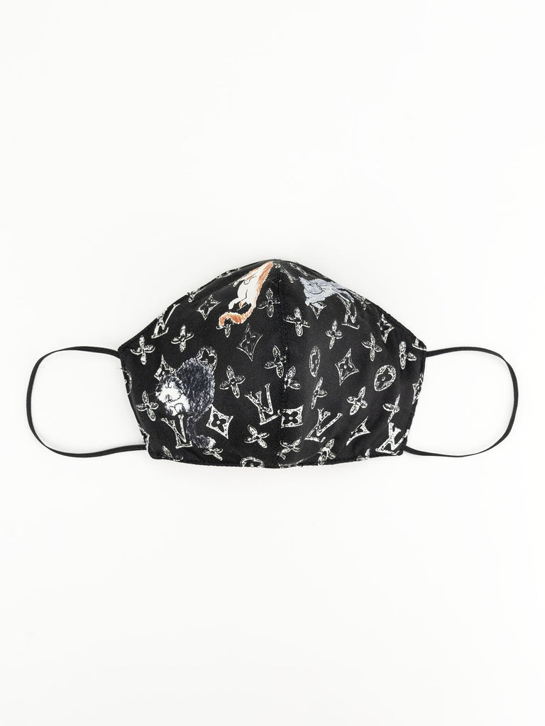 Recycled Louis Vuitton x Grace Coddington Fabric Face Mask – Sabrina&#39;s Closet