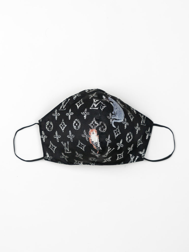 Recycled Louis Vuitton x Grace Coddington Fabric Face Mask – Sabrina&#39;s Closet