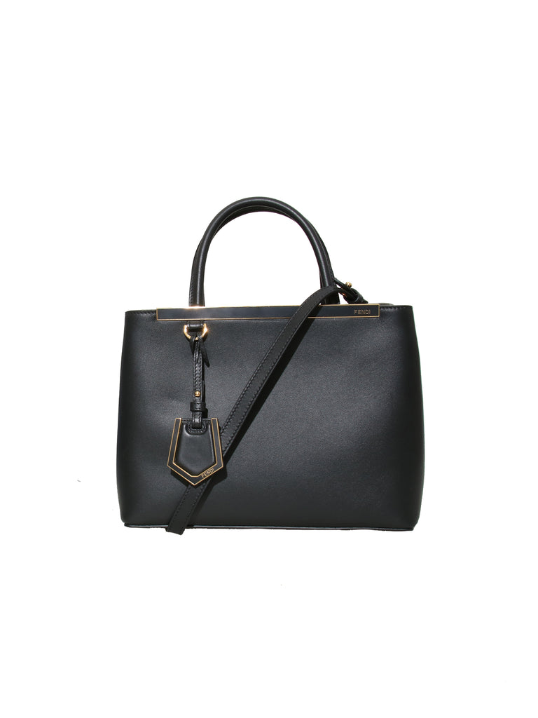 fendi petite 2jours leather tote