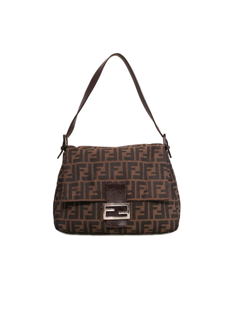 Pre-owned Fendi Zucca Mama Forever Shoulder Bag – Sabrina's Closet