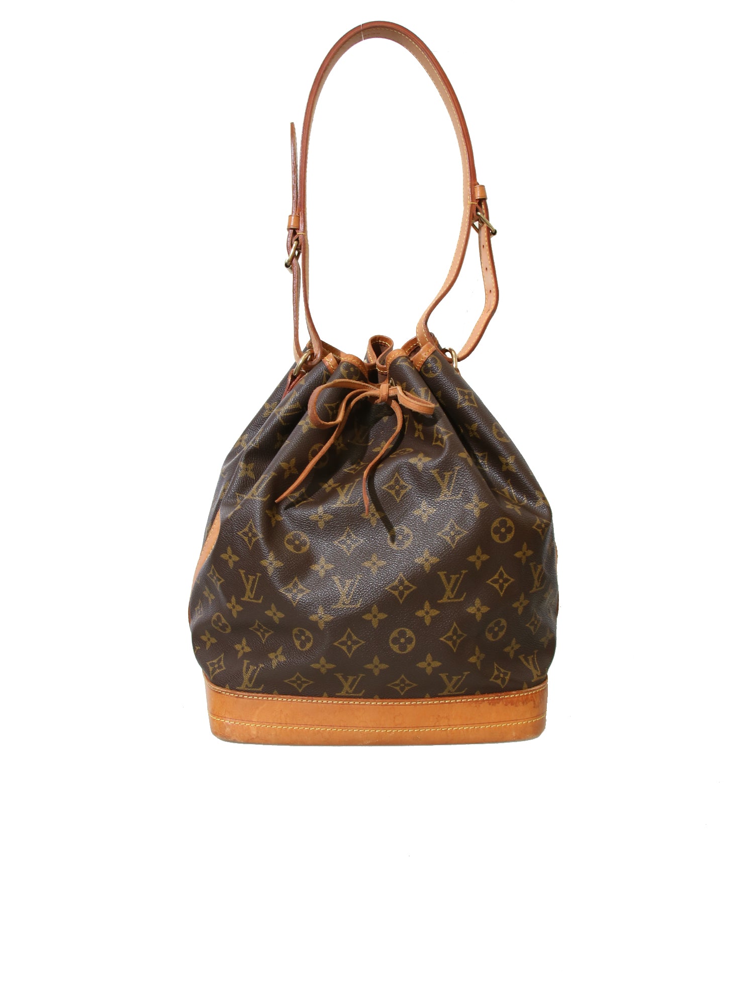 Louis Vuitton Noe Handbag Monogram Canvas Large Brown