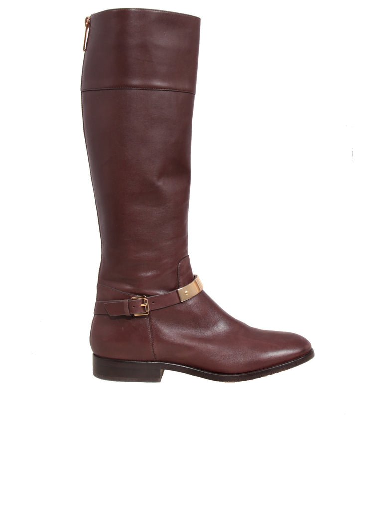 Pre-owned Michael Kors Leather Riding Boots – Sabrina's Closet