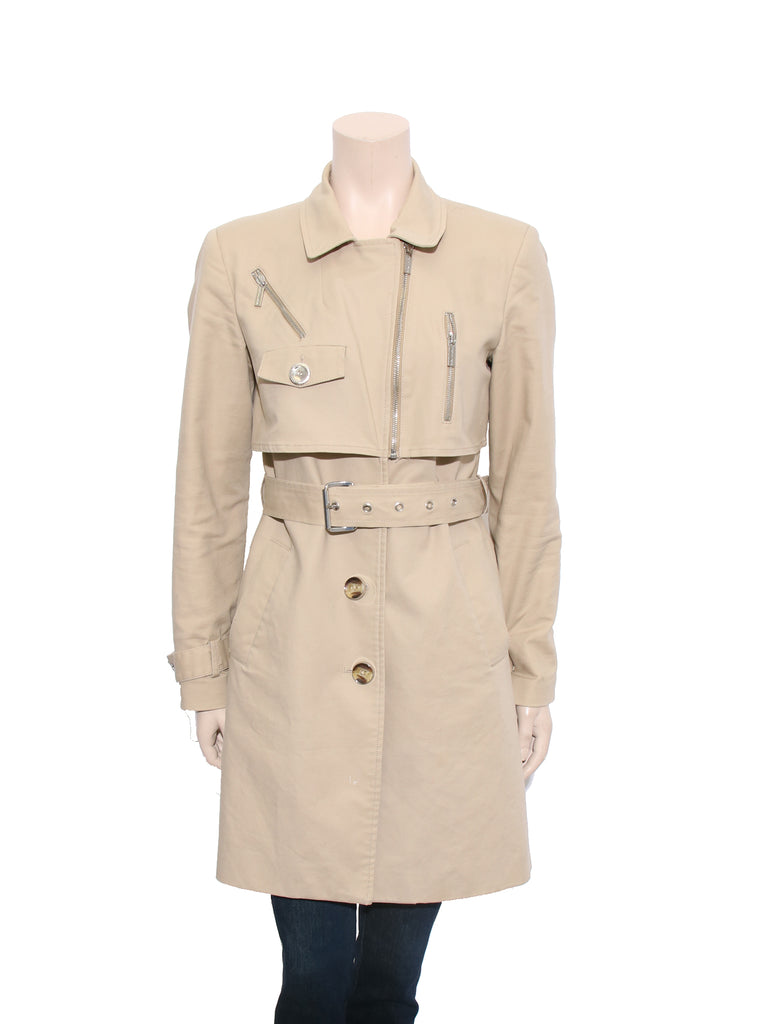 michael kors beige trench coat