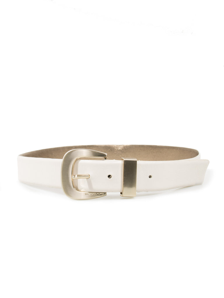 michael kors leather belt