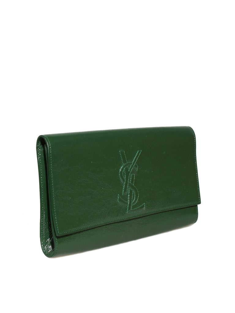 ysl patent leather clutch