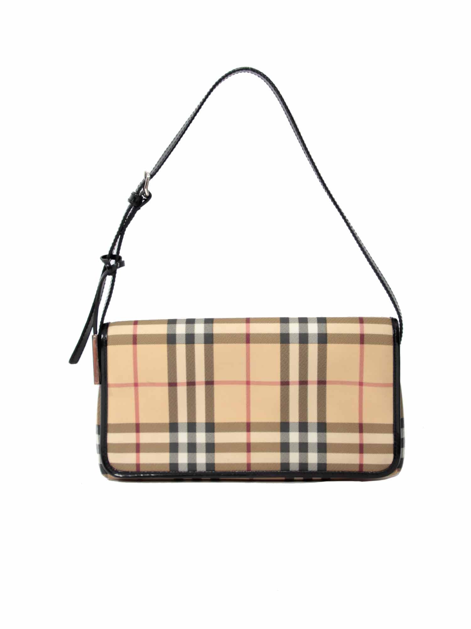 Burberry Calfskin House Check Maidstone Medium Shoulder Bag (SHF-18422 –  LuxeDH